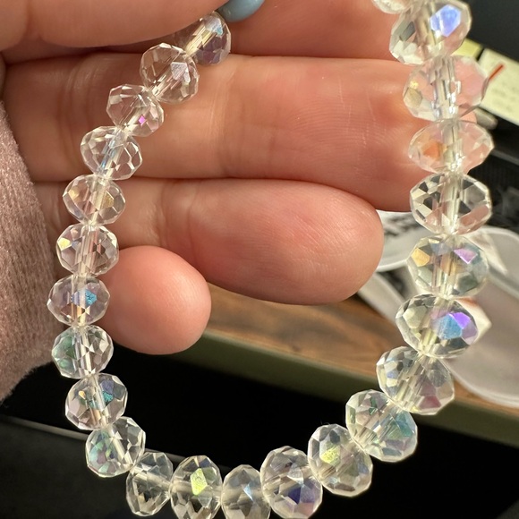 Irredentist clear beaded with “s” charm bracelet - Picture 2 of 3